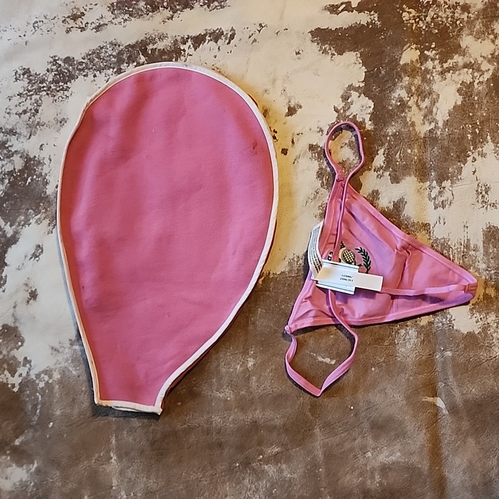 NWT Rare Pink VS Tennis Racket Cover and free (M) panty. Size: OS - Picture 2 of 8